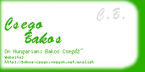 csego bakos business card